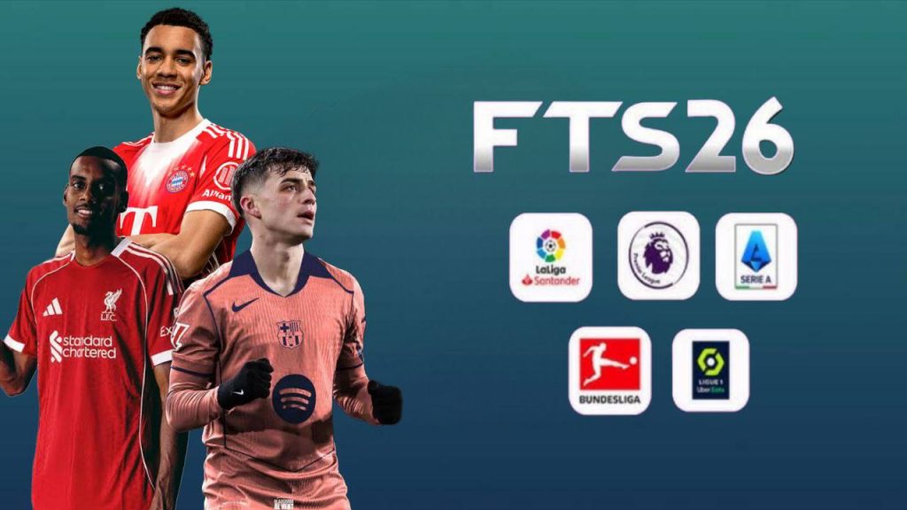 FTS 2026 APK+OBB Android gameplay with updated transfers, real kits, and smooth offline football action