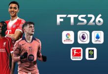 FTS 2026 APK+OBB Android gameplay with updated transfers, real kits, and smooth offline football action