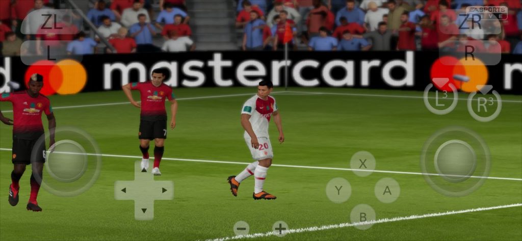 Yuzu emulator settings screen showing optimized FIFA 19 configuration for Android users