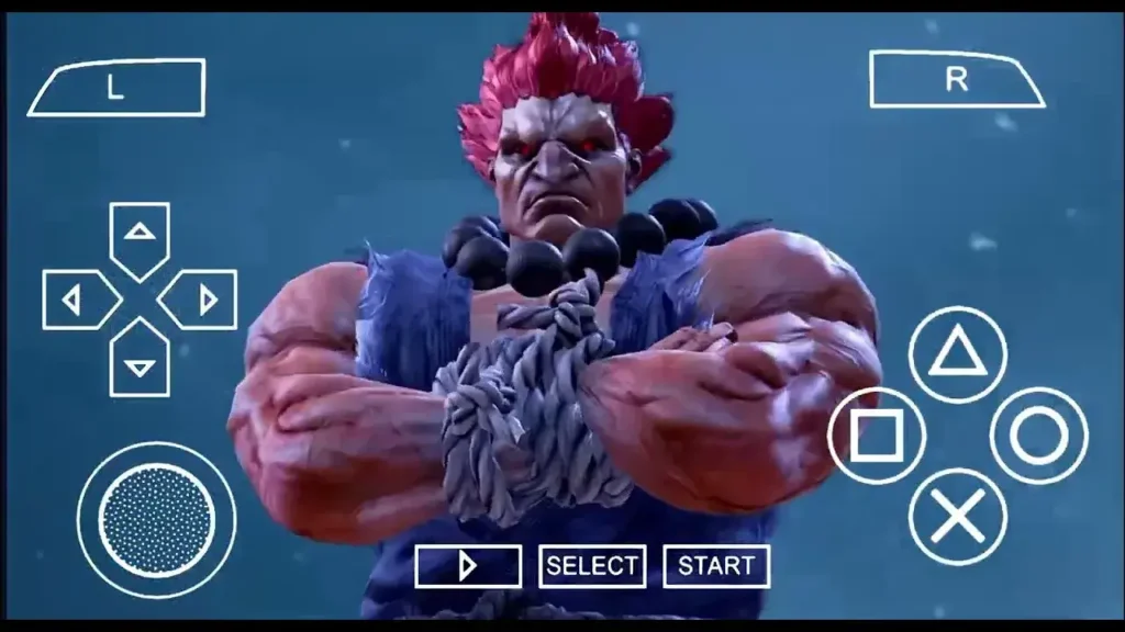 Two Tekken 8 PPSSPP fighters clashing in a dynamic arena during intense battle